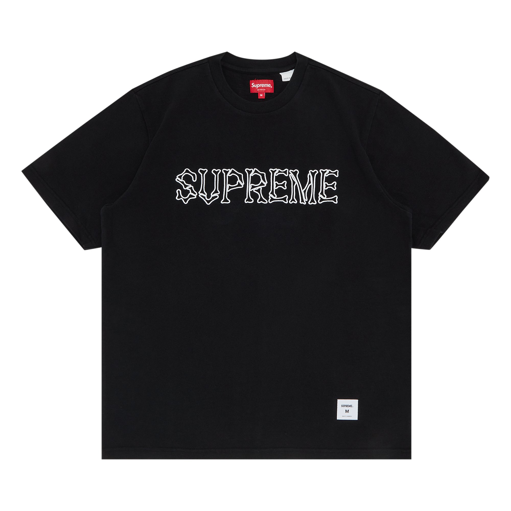 Buy Supreme Bones Short-Sleeve Top 'Black' - FW22KN75 BLACK