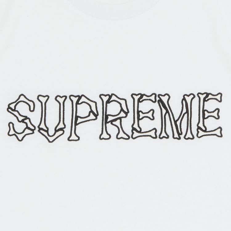 Supreme Bones Short Sleeve Top White