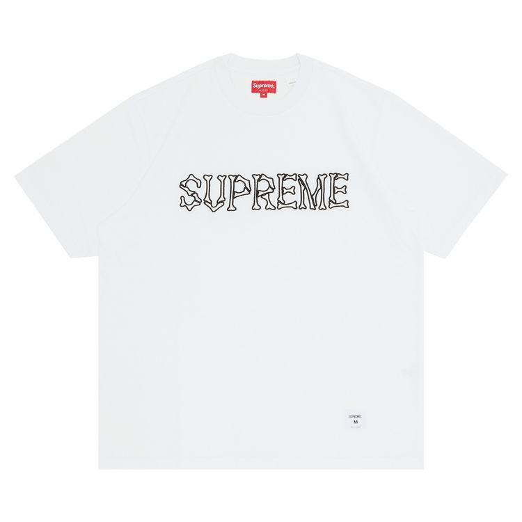 Supreme Bones Short Sleeve Top White