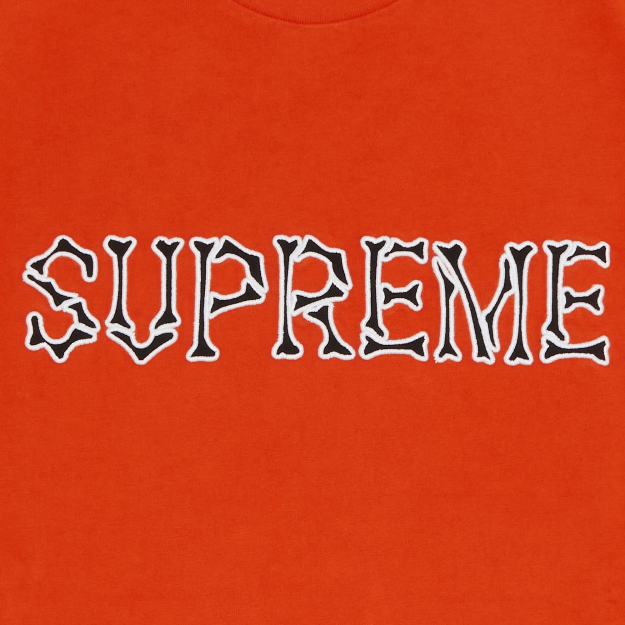 Buy Supreme Bones Short-Sleeve Top 'Orange' - FW22KN75