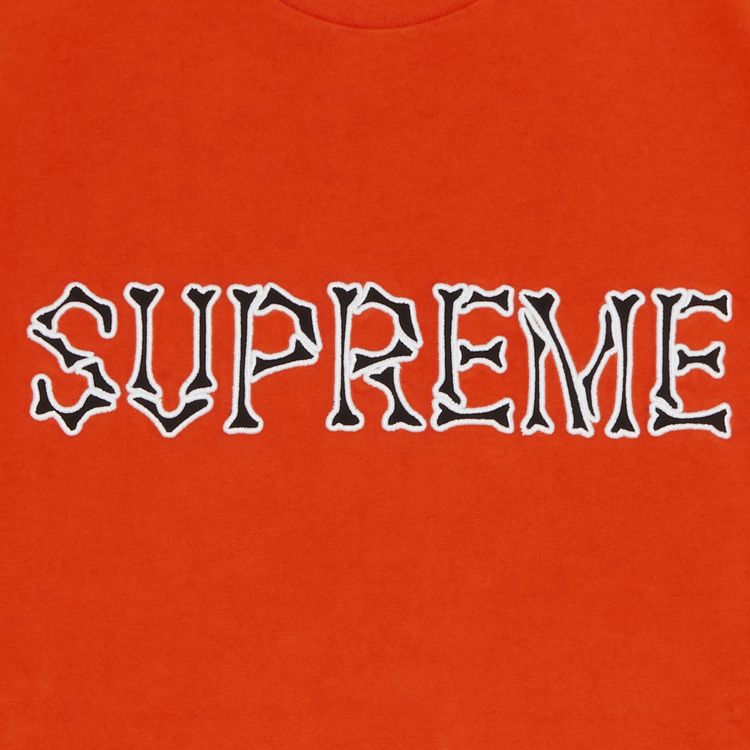 Supreme Bones Short Sleeve Top Orange