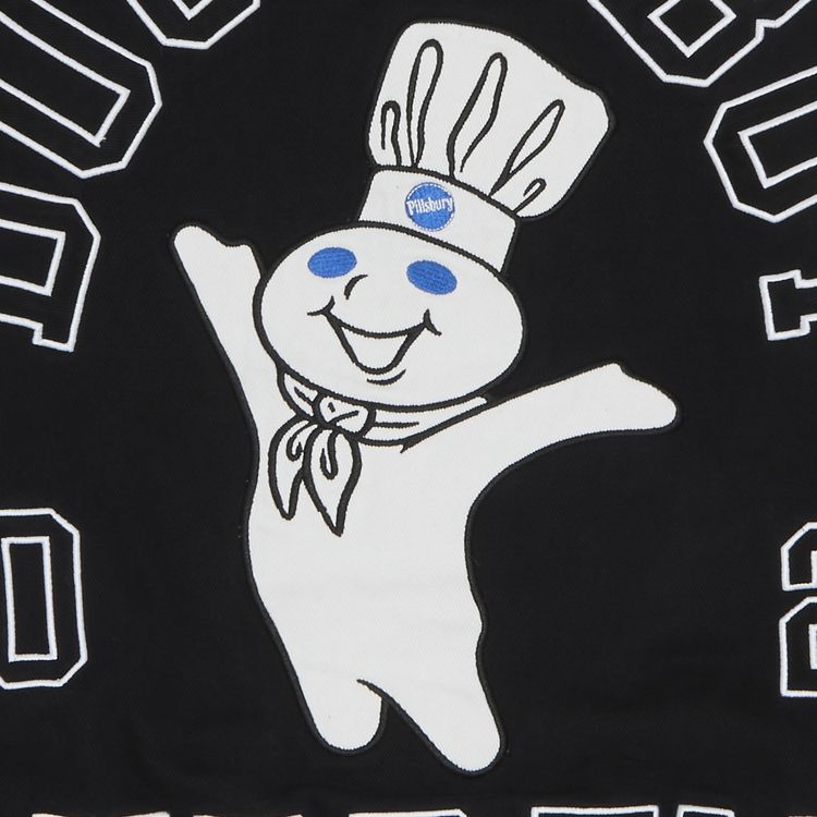 Supreme x Mitchell Ness Doughboy Twill Varsity Jacket Black