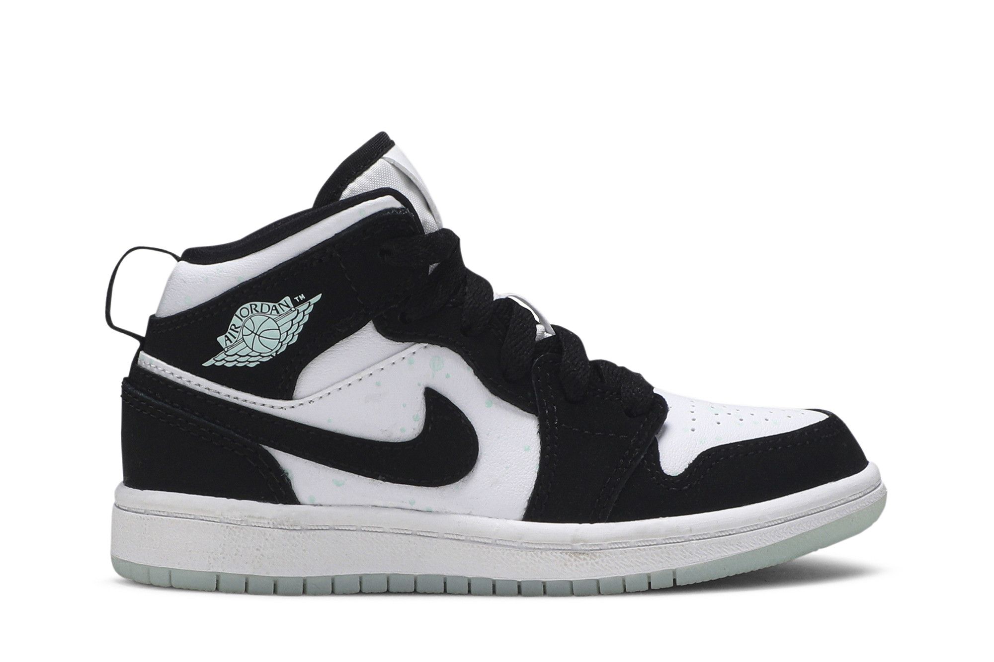Air jordan 1 mids black and clearance white goat