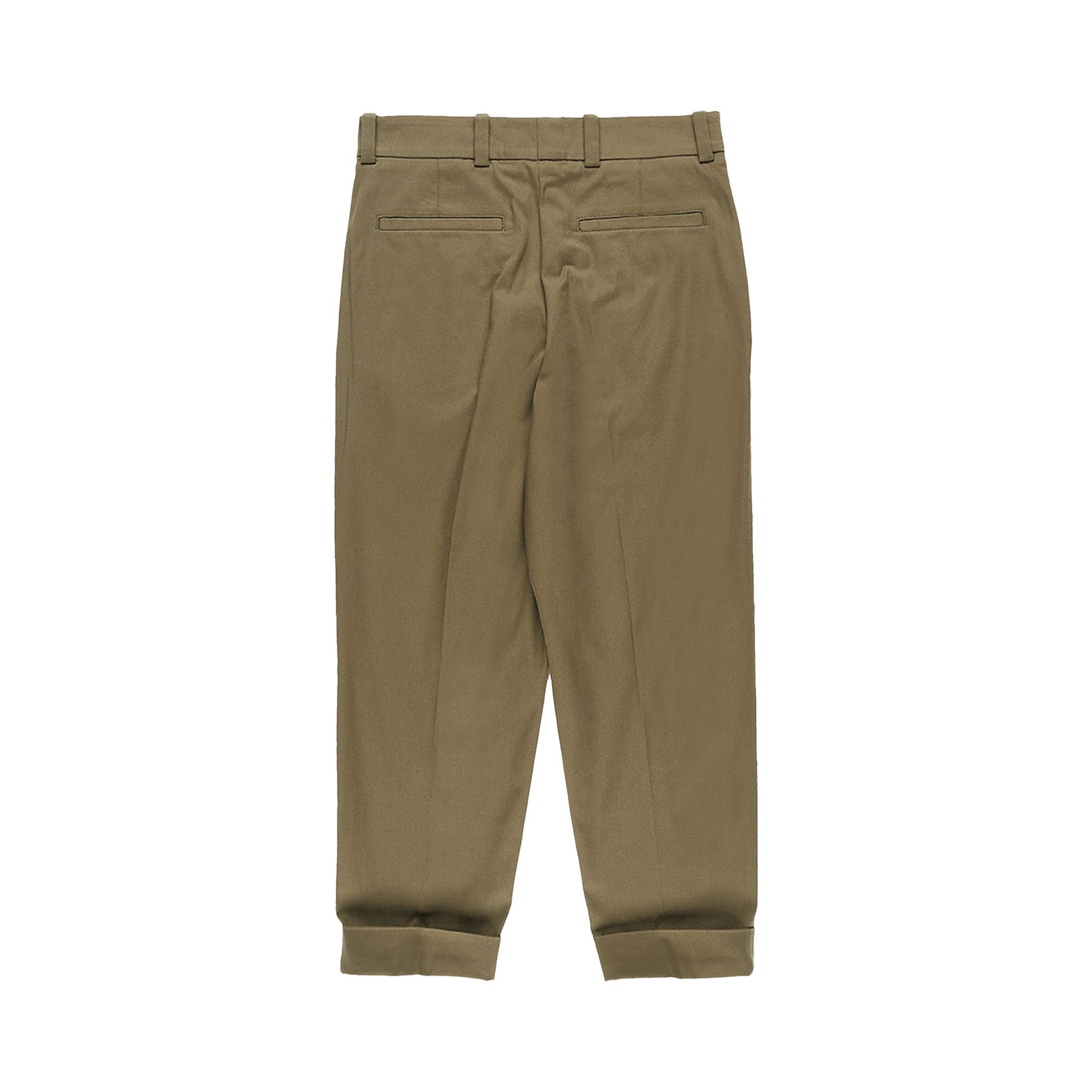 Buy Acne Studios Cropped Trousers 'Olive Green' - BK0072
