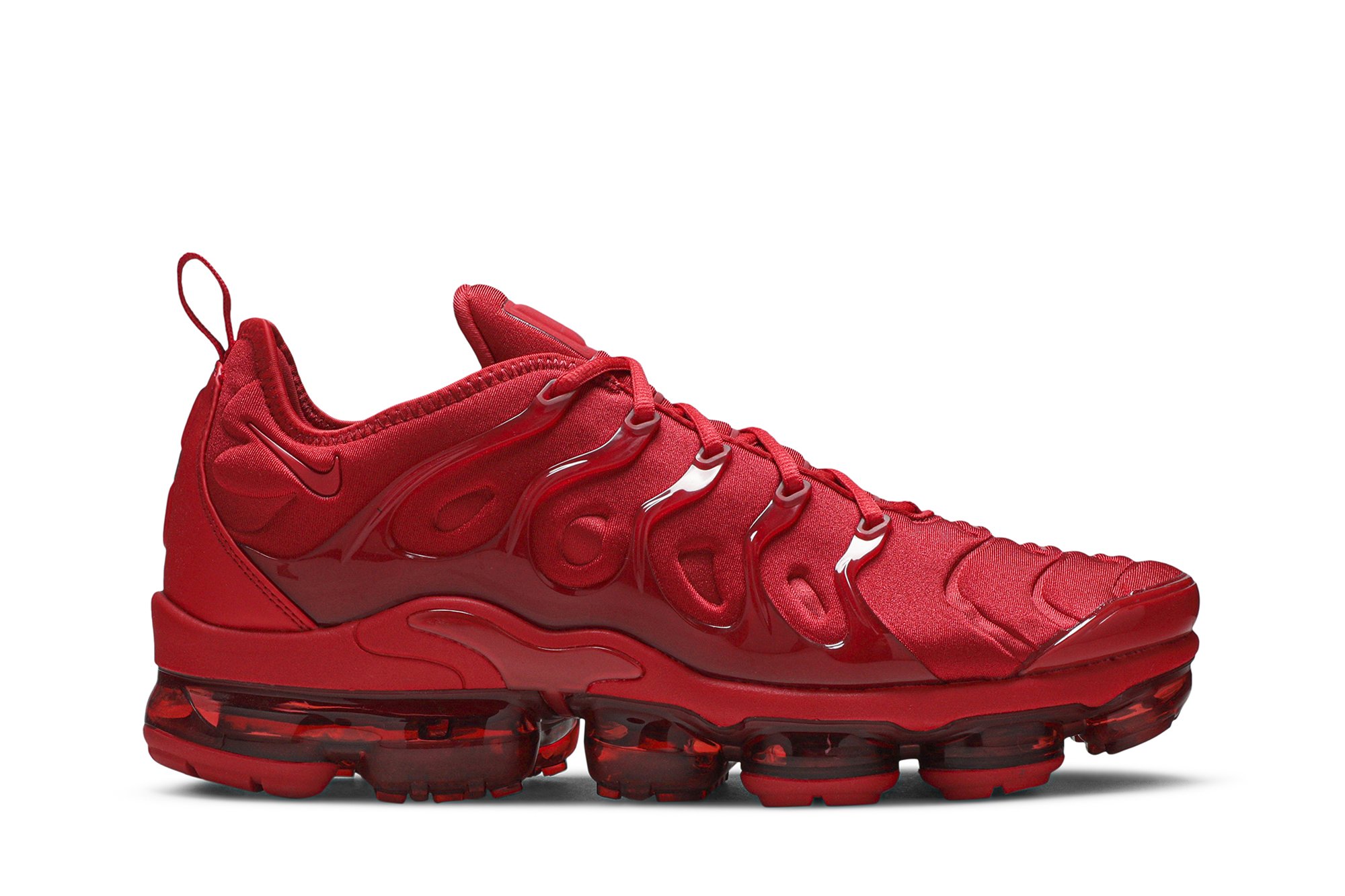 vapormax plus red and grey