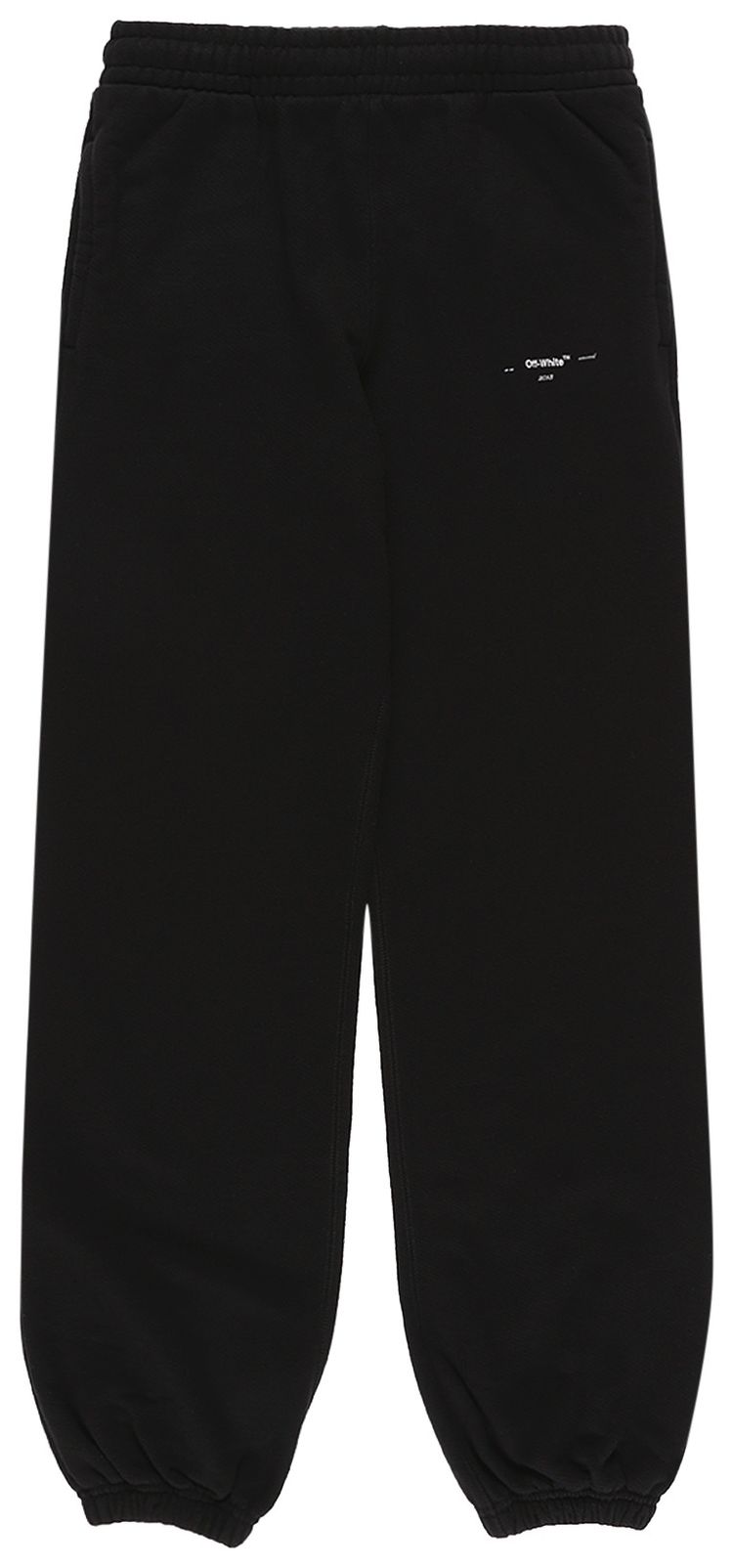 Off White Logo Slim Sweatpant Black