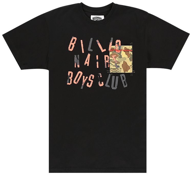 Billionaire Boys Club Camo Pocket Short Sleeve Knit Black