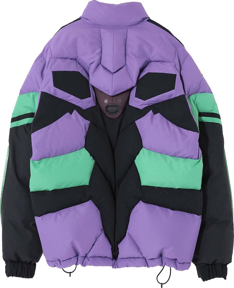 Undercover x Evangelion Padded Jacket In PurpleGreenBlue