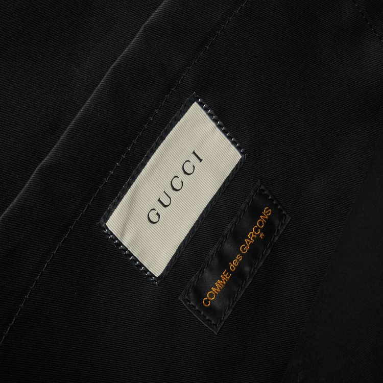 Gucci x Comme des Garcons Plastic Paper Tote Bag In Black