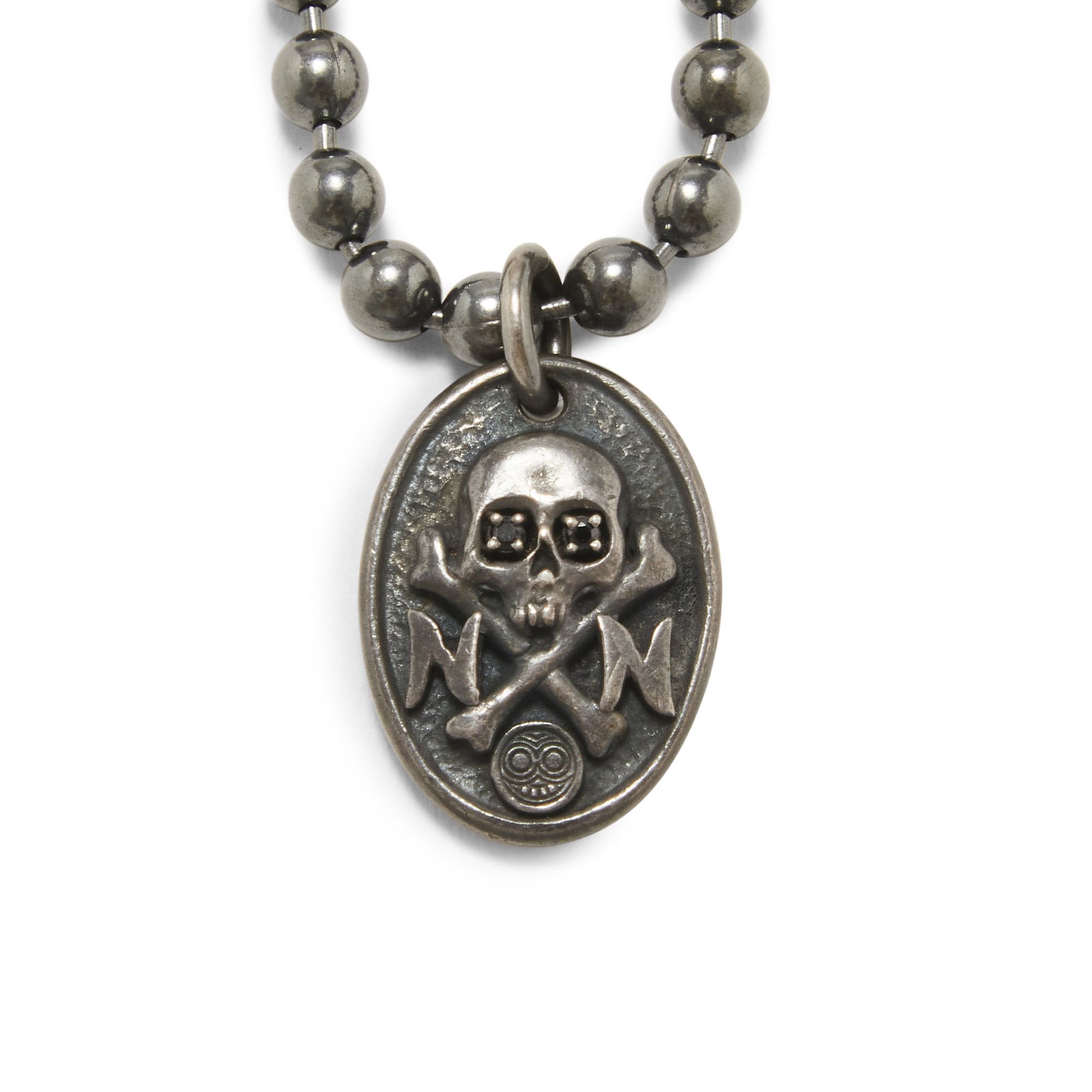 Buy Pre Owned Number N ine x Magical Design Skill Crossbones Necklace In Silver 3297 1SS060606MDSCN SILV GOAT