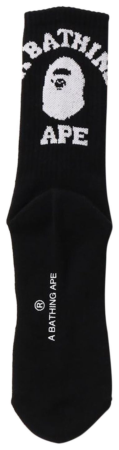BAPE College Socks Black