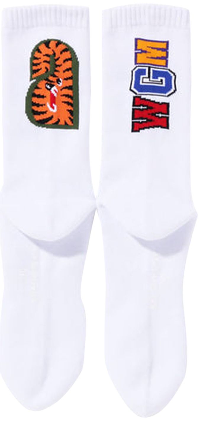 BAPE Shark Socks White