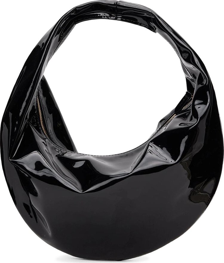 Khaite Medium Olivia Hobo In Patent Leather 'Black'