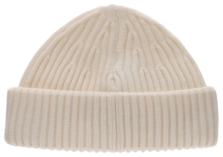 Stone Island Patch Logo Beanie Natural