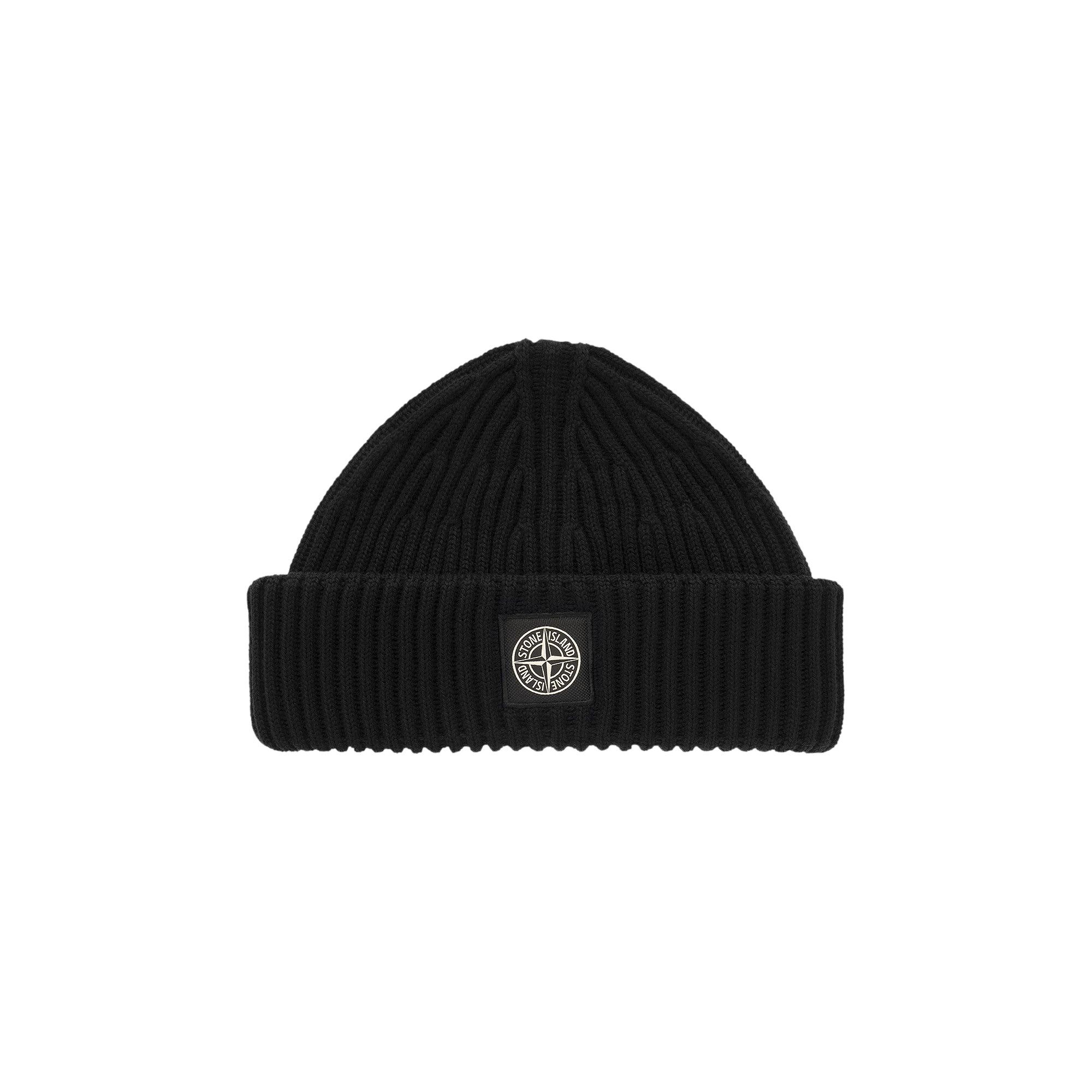 Stone island patch logo beanie discount