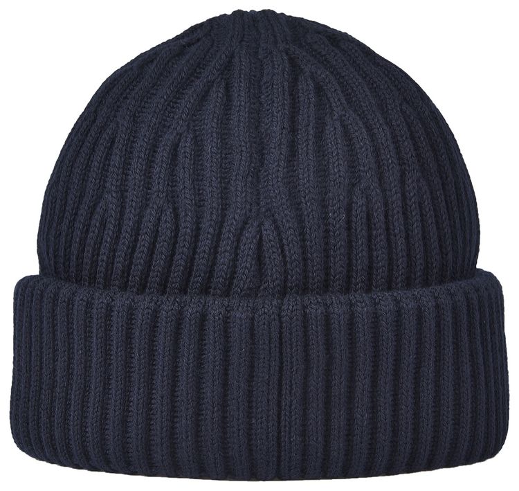 Stone Island Patch Logo Beanie Navy