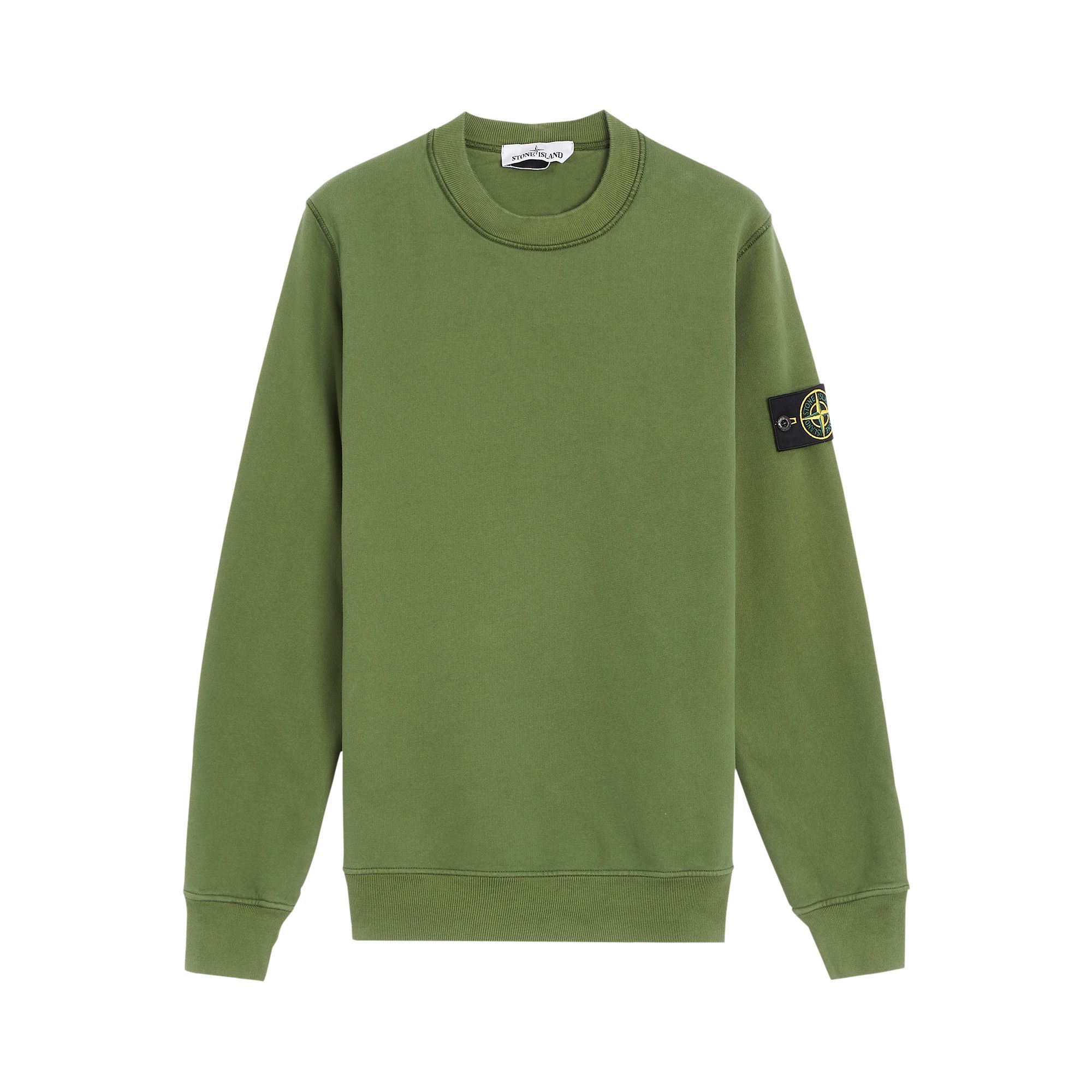 Buy Stone Island Garment Dyed Classic Sweatshirt Olive