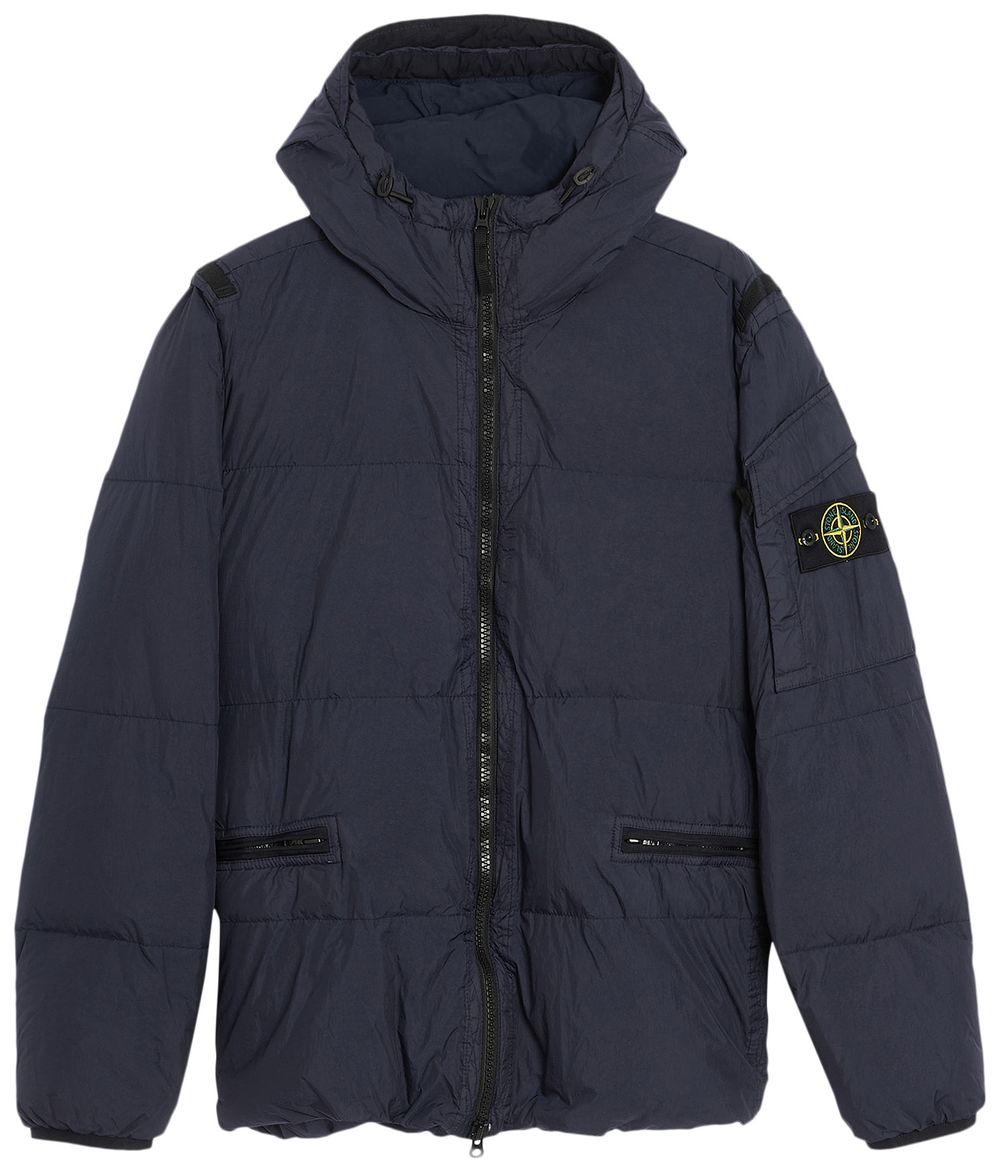 Buy Stone Island Hooded Down Jacket 'Navy Blue' 771540223 V0020 GOAT