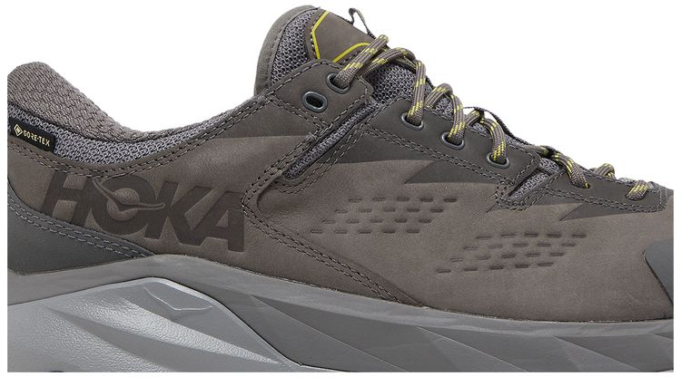 HOKA Kaha Low GTX Charcoal Grey Green Sheen