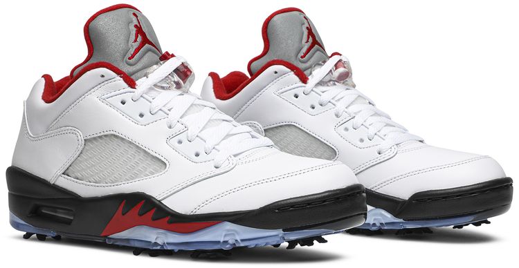 Air Jordan 5 Low Golf White Fire Red