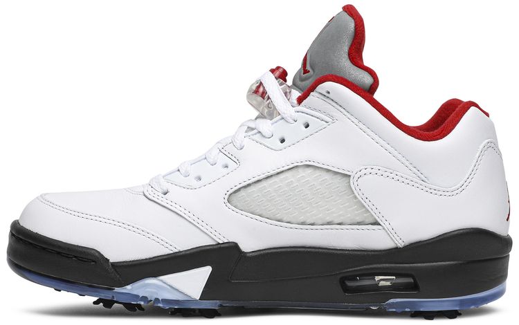 Air Jordan 5 Low Golf White Fire Red