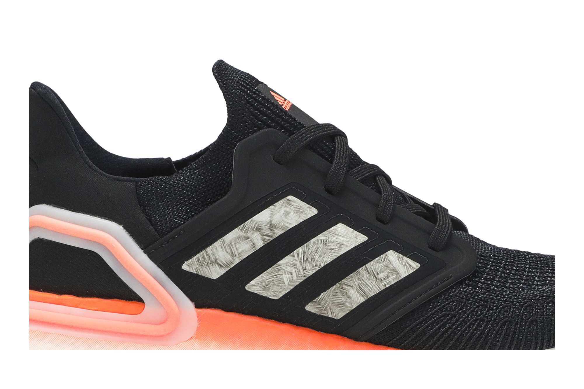 Ultra boost 20 black white & coral discount