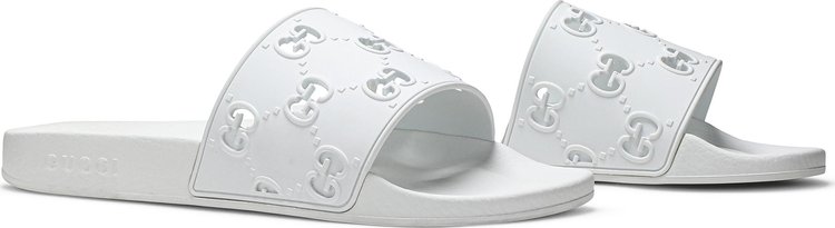 Gucci GG Rubber Slide Great White