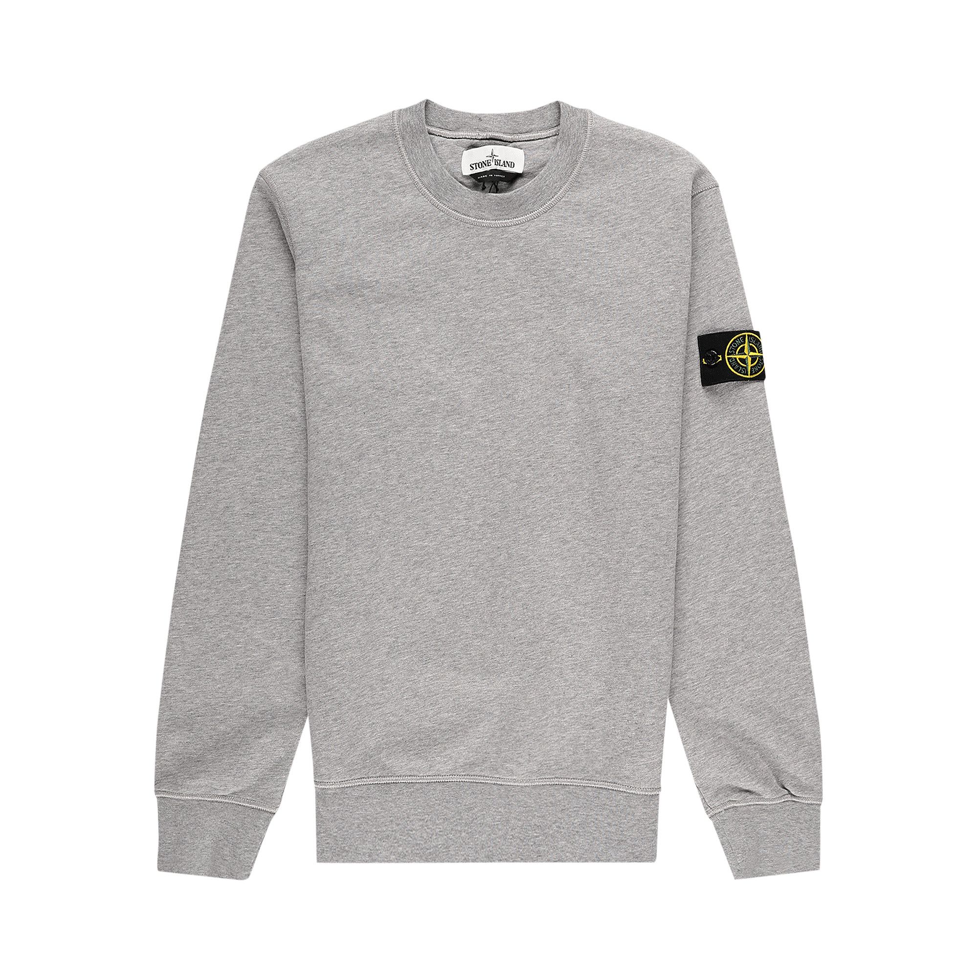 Buy Stone Island Classic Crewneck Grey Melange 721563051 V0M64