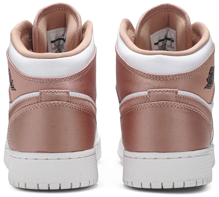 Air Jordan 1 Mid GS White Rose Gold