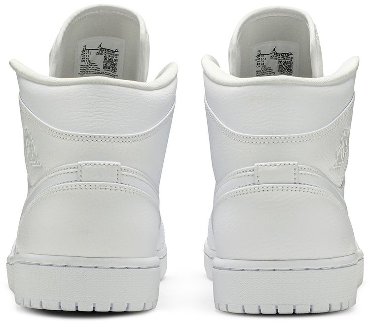 Air Jordan 1 Mid Triple White 2019