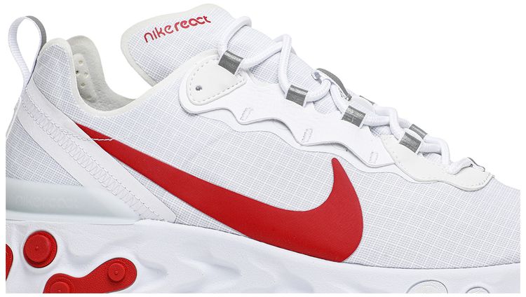 Nike React Element 55 White University Red