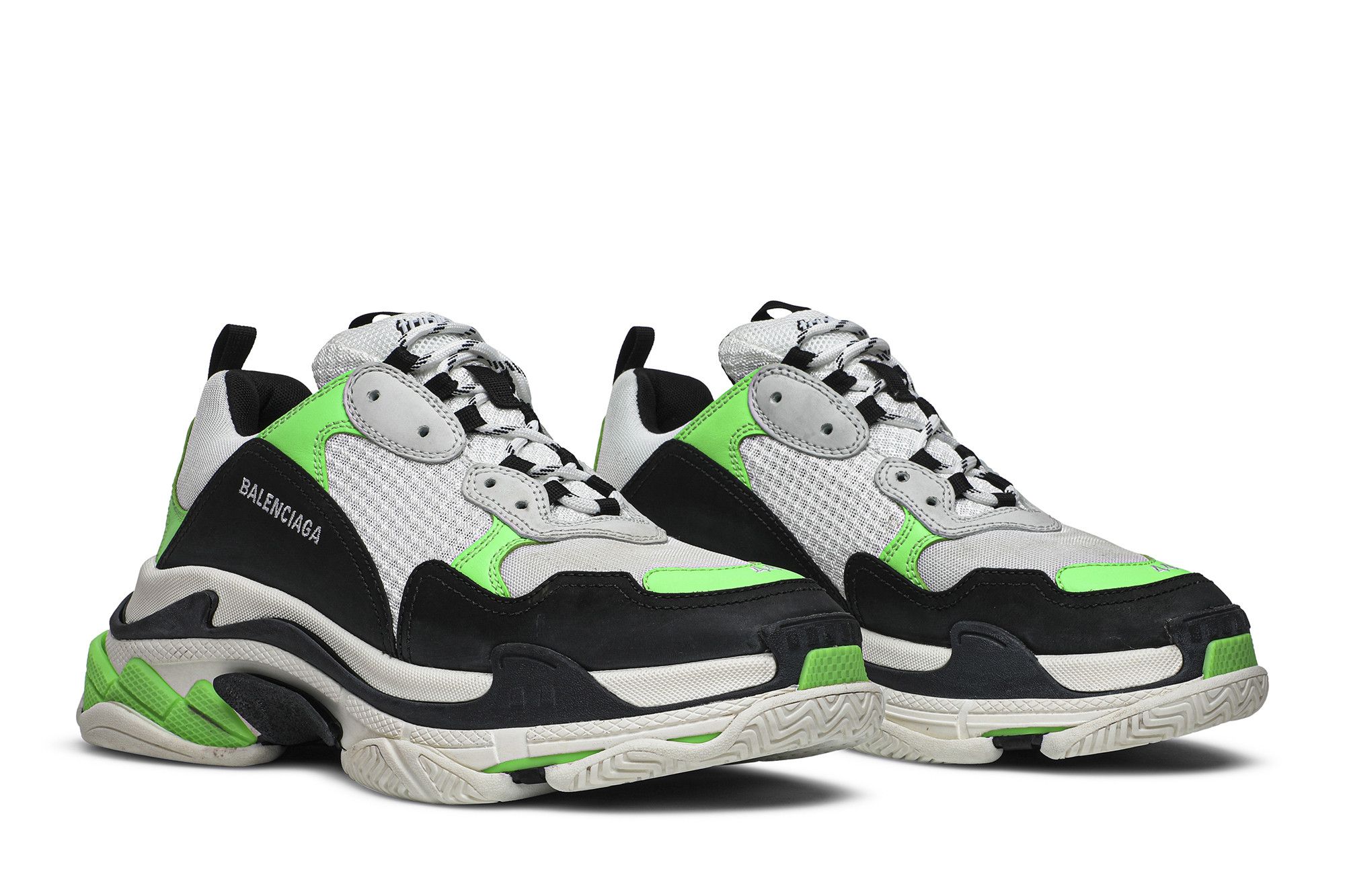 Buy Balenciaga Triple S Sneaker White Green Fluo 536737 W09O6 9063 GOAT AU