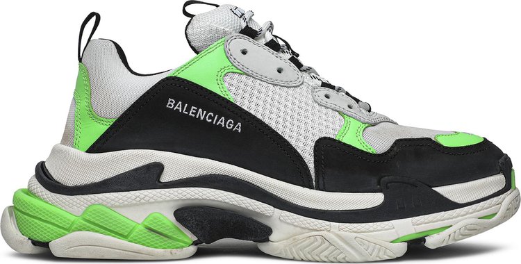 Buy Balenciaga Triple S Sneaker 'White Green Fluo' - 536737 W09O6 9063 ...