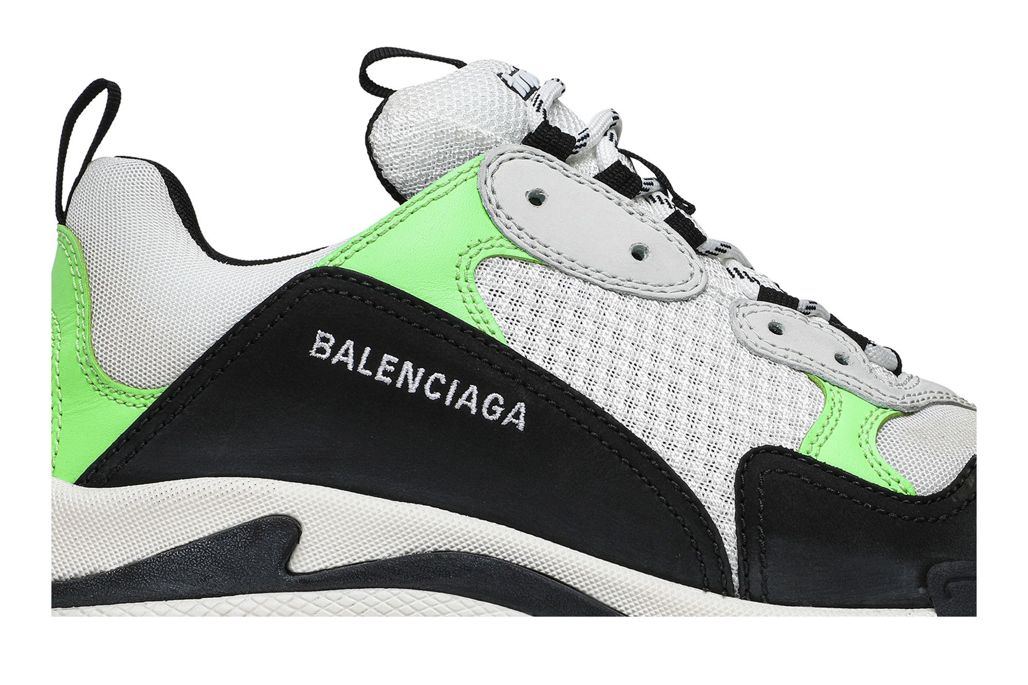 Balenciaga triple s green fluo top