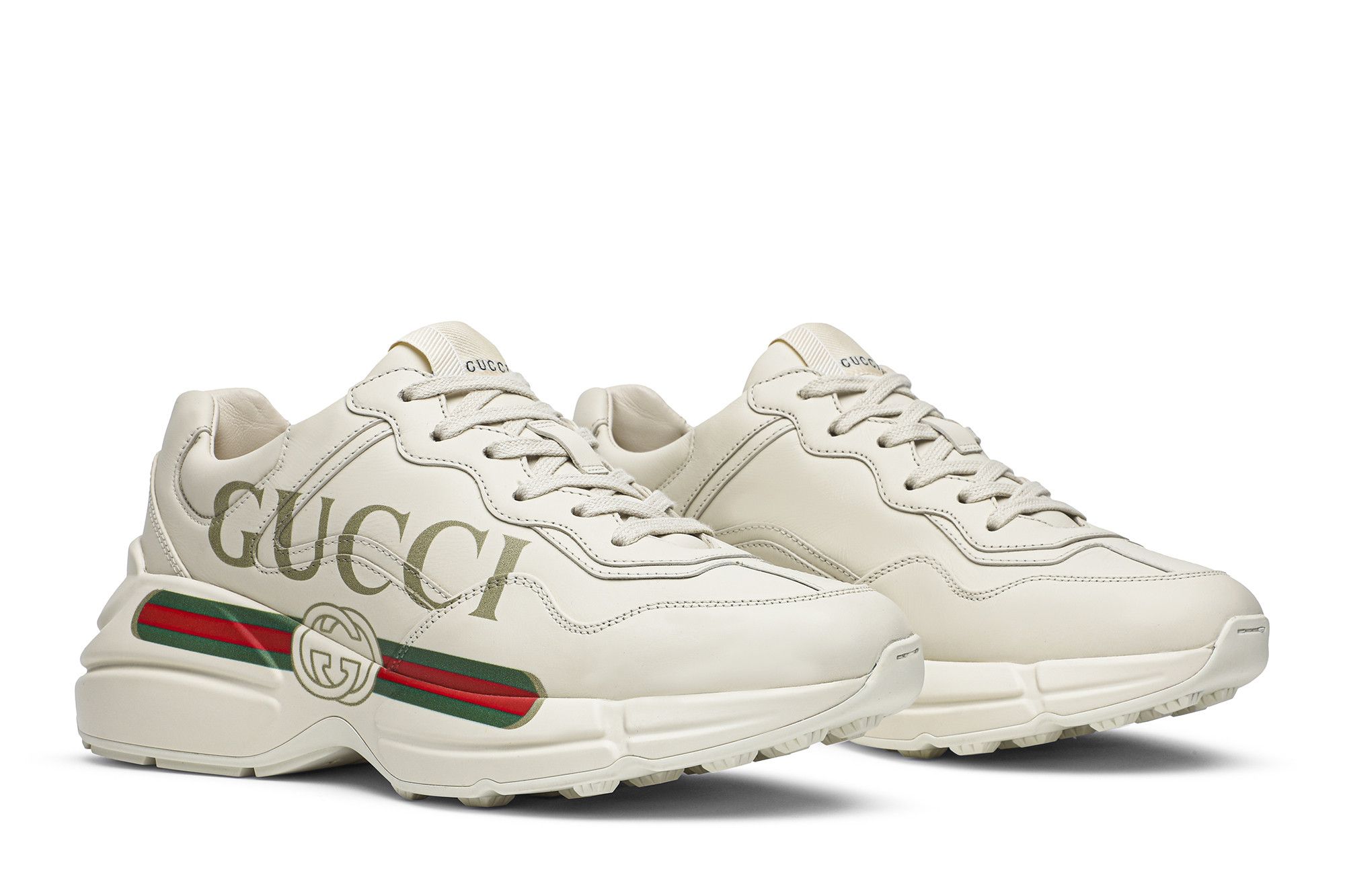Buy Gucci Wmns Rhyton Leather Sneaker Logo 528892 DRW00 9522 GOAT UK