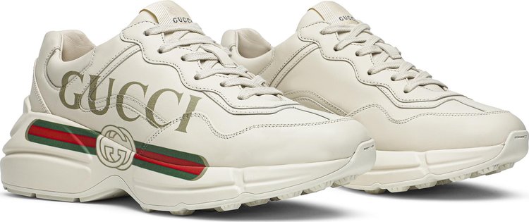 Gucci Wmns Rhyton Leather Sneaker Logo