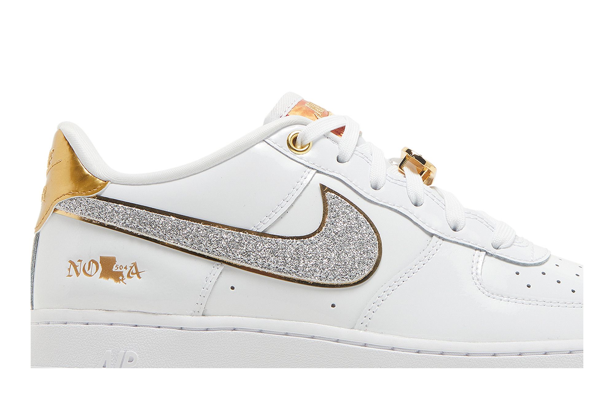 Red white blue and gold air force 1 on sale