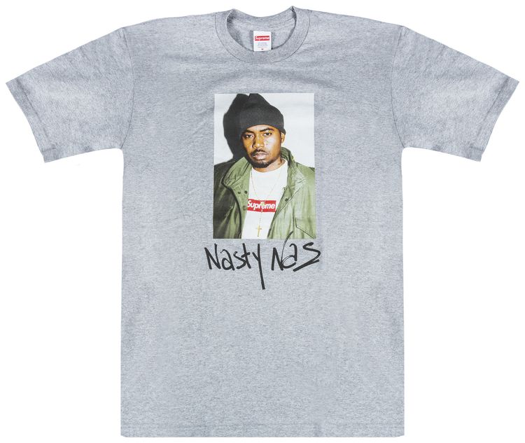 Supreme Nas T Shirt Grey