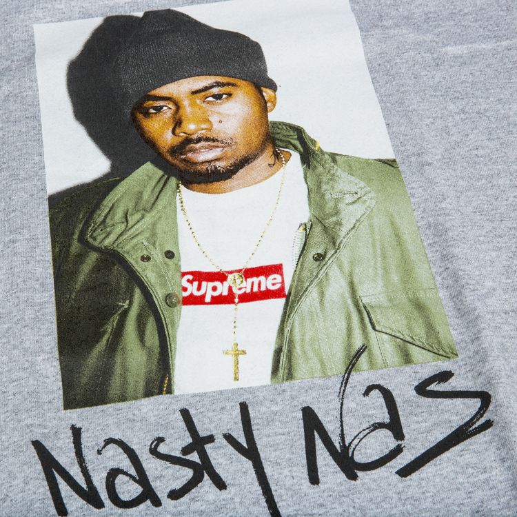Supreme Nas T Shirt Grey