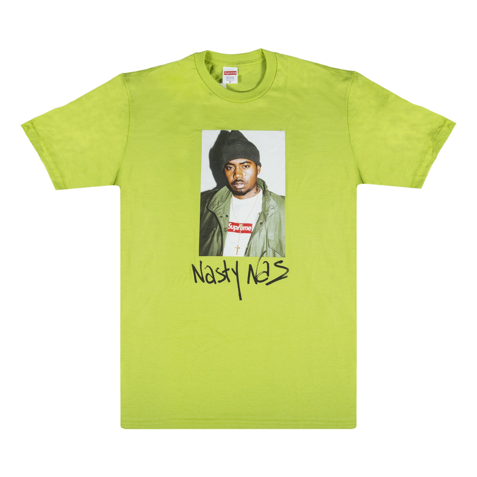Supreme Nas T-Shirt 'Lime' | GOAT