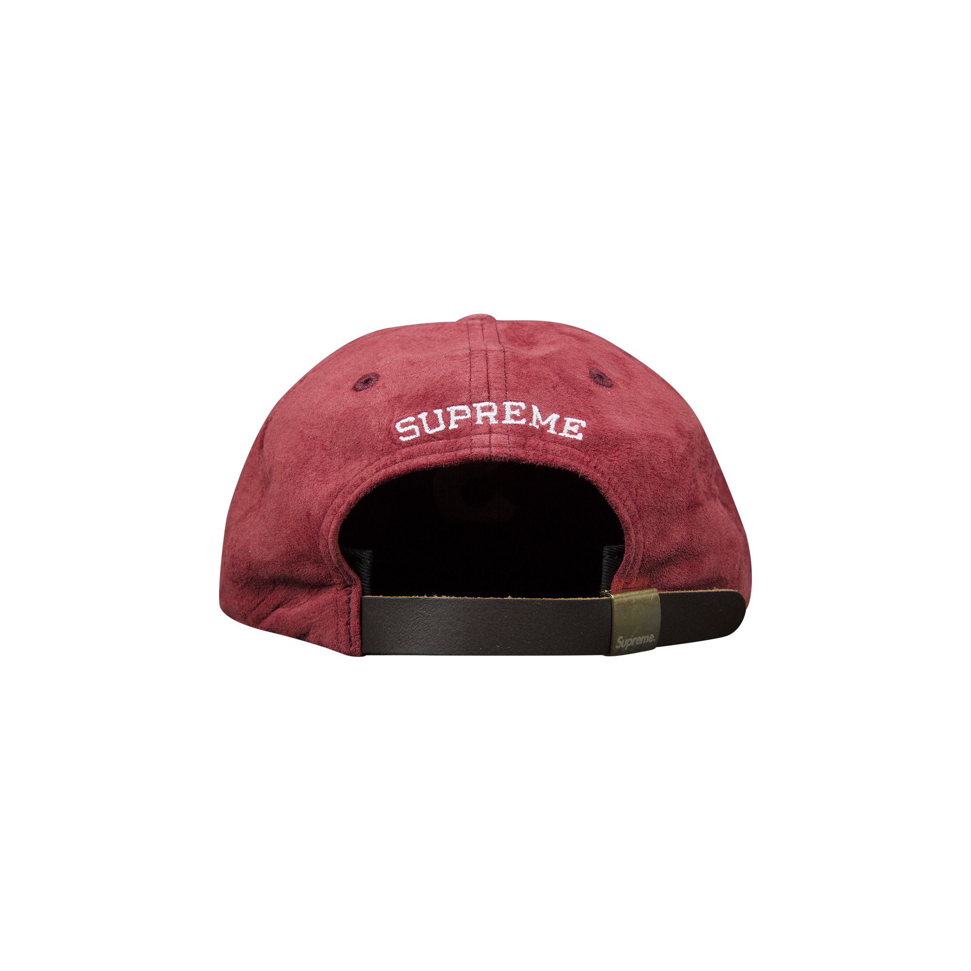 Buy Supreme Suede S Logo 6 Panel 'Burgundy' - FW16H10 BURGUNDY | GOAT