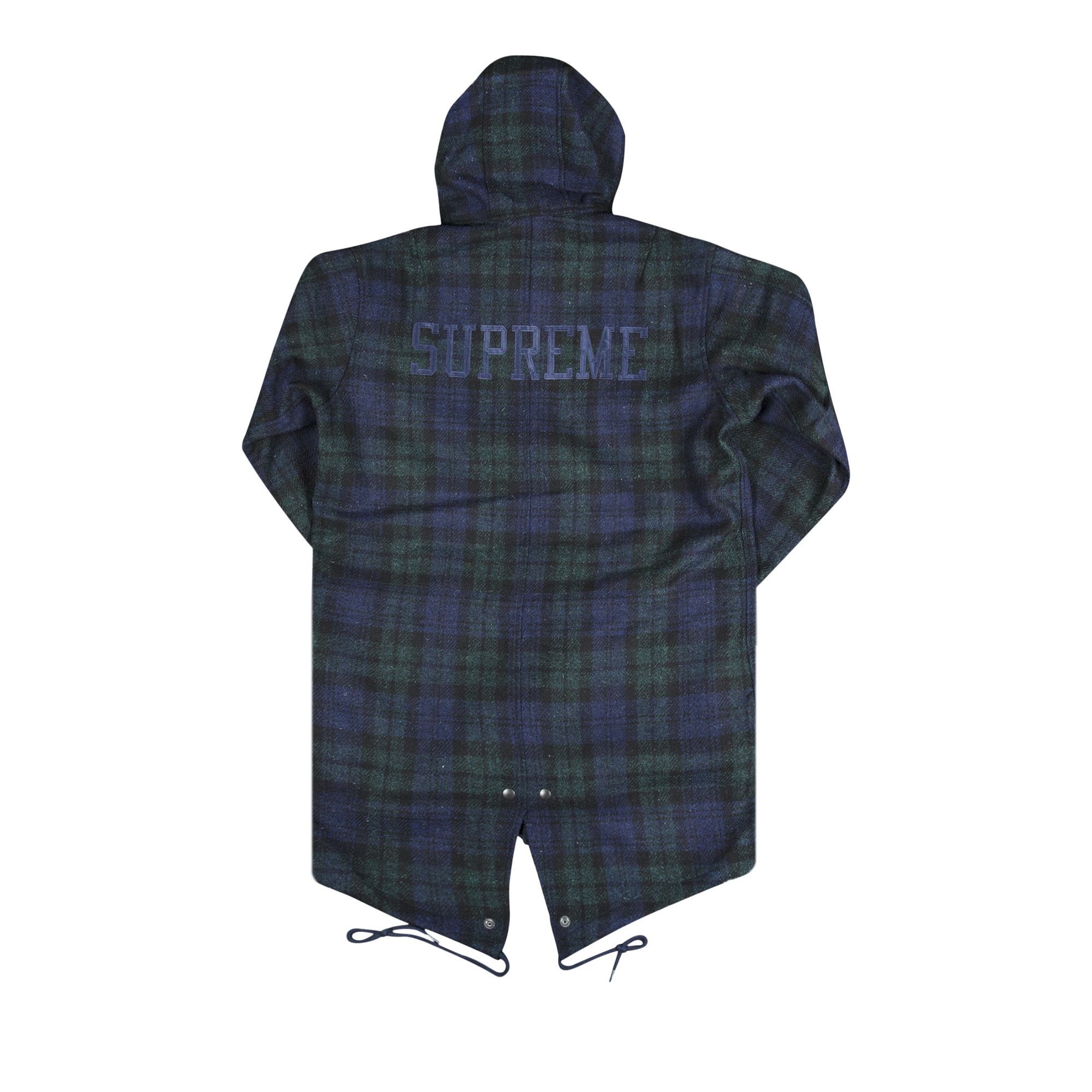 Buy Supreme Wool Fishtail Parka 'Plaid' - FW16J43 PLAID | GOAT