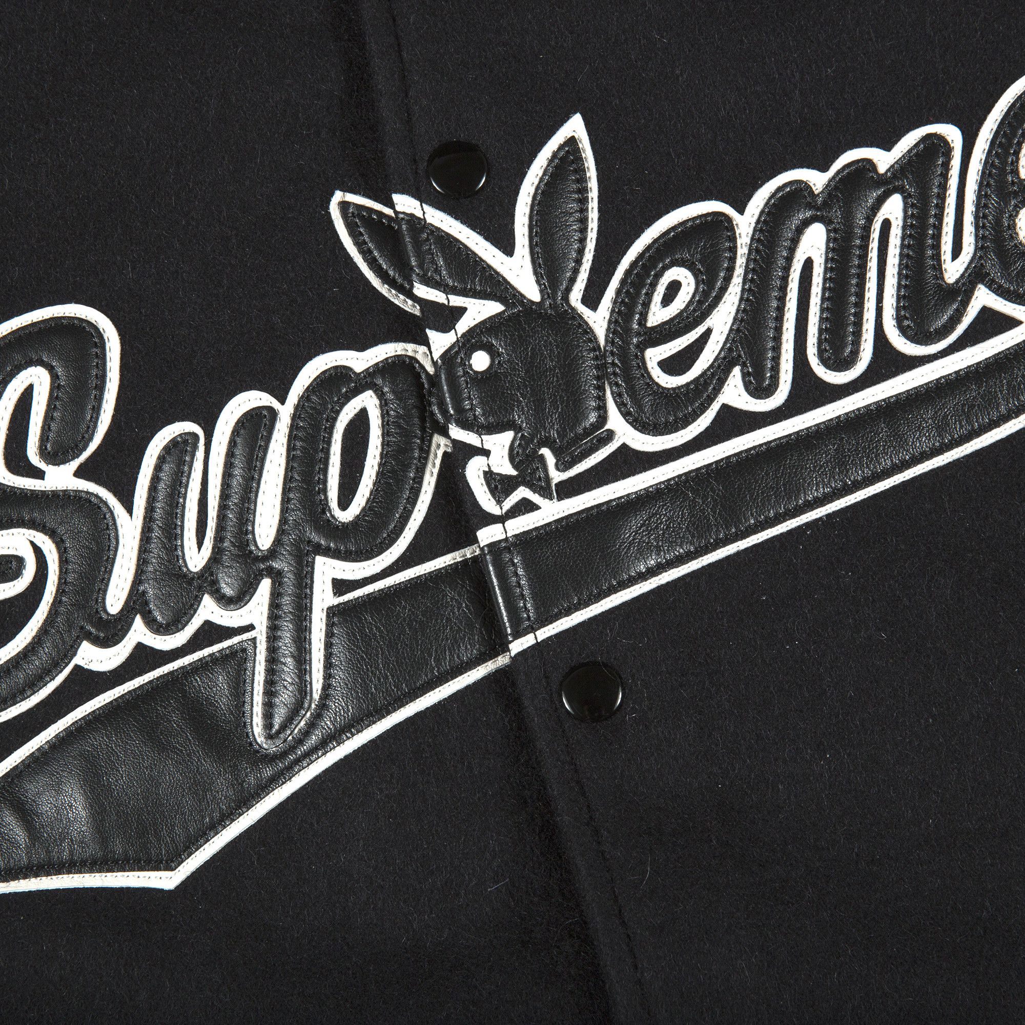 Supreme playboy varsity jacket red hotsell