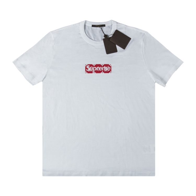 Supreme x Louis Vuitton Monogram Box Logo T Shirt White