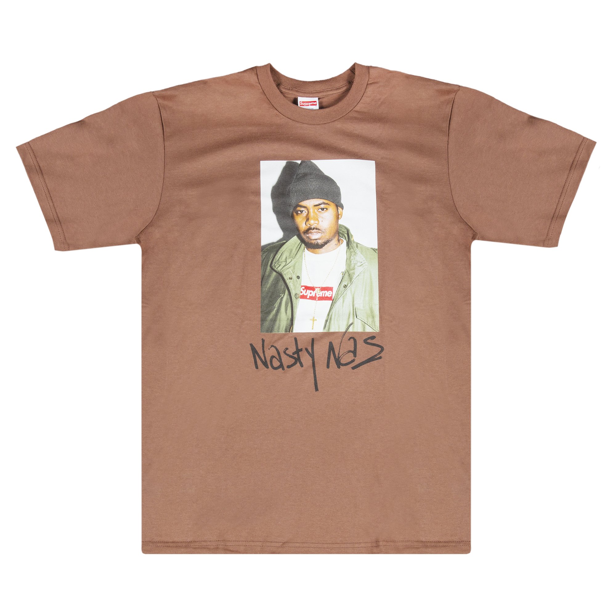 Buy Supreme Nas T-Shirt 'Brown' - FW17T15 BROWN | GOAT IT