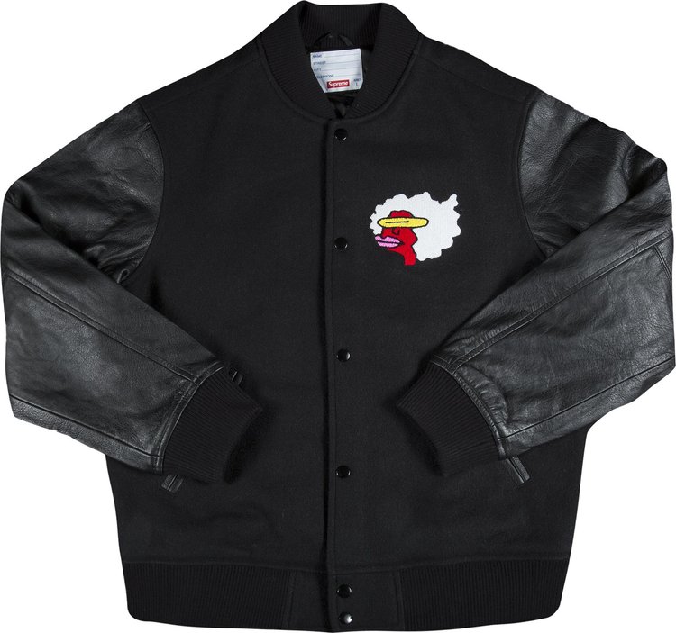 Buy Supreme Gonz Ramm Varsity Jacket 'Black' - FW17J30 BLACK | GOAT