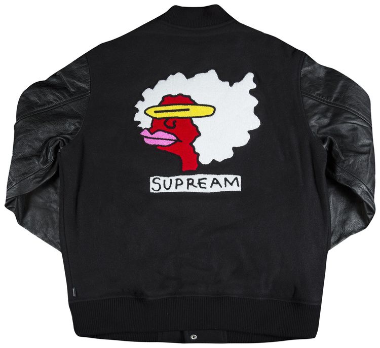 Supreme Gonz Ramm Varsity Jacket Black
