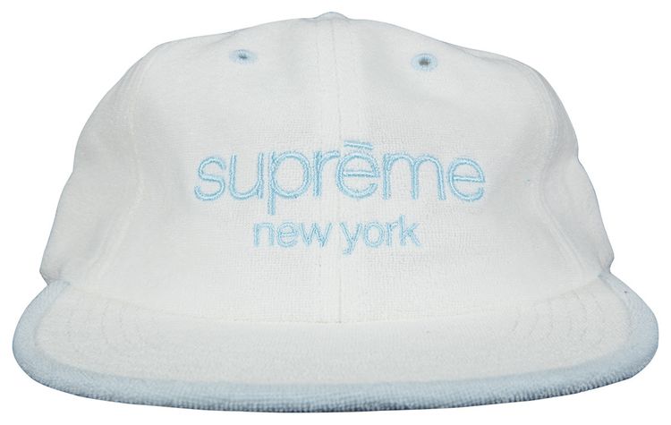 Supreme Terry Classic Logo 6 Panel White