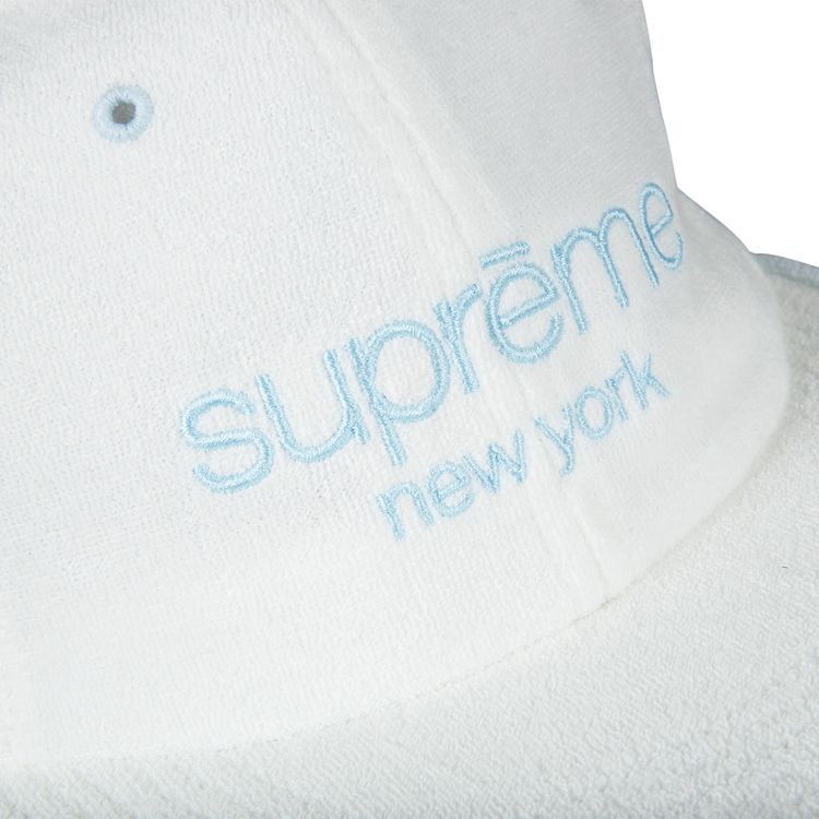 Supreme Terry Classic Logo 6 Panel White