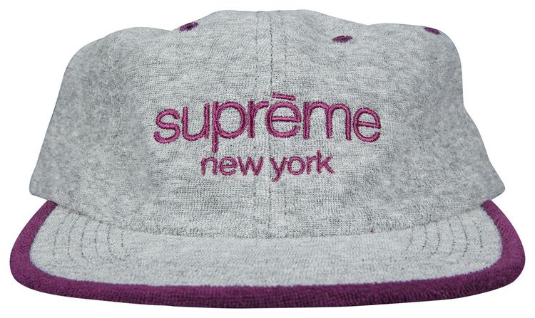 Supreme Terry Classic Logo 6 Panel Grey